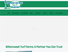 Tablet Screenshot of bittersweetturffarms.com